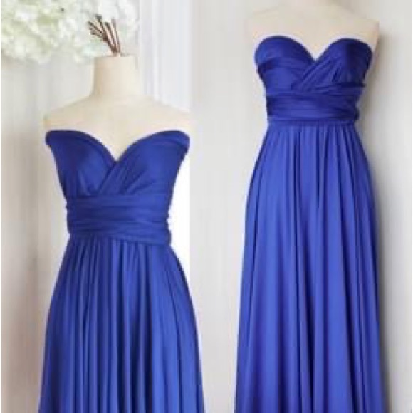 Royal Blue Infinity Dress - Picture 3 of 4